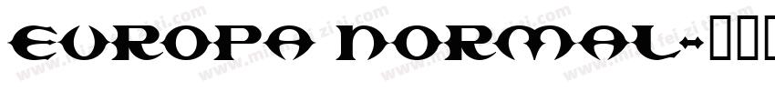 Europa Normal字体转换